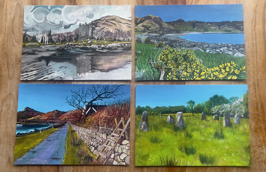 ‘Four seasons in Lochbuie’ Art Postcards