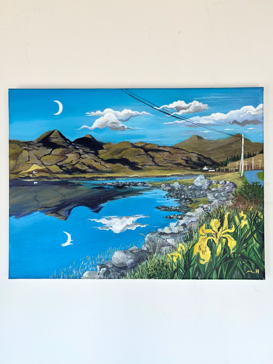 ‘Ben More reflections’ original landscape painting