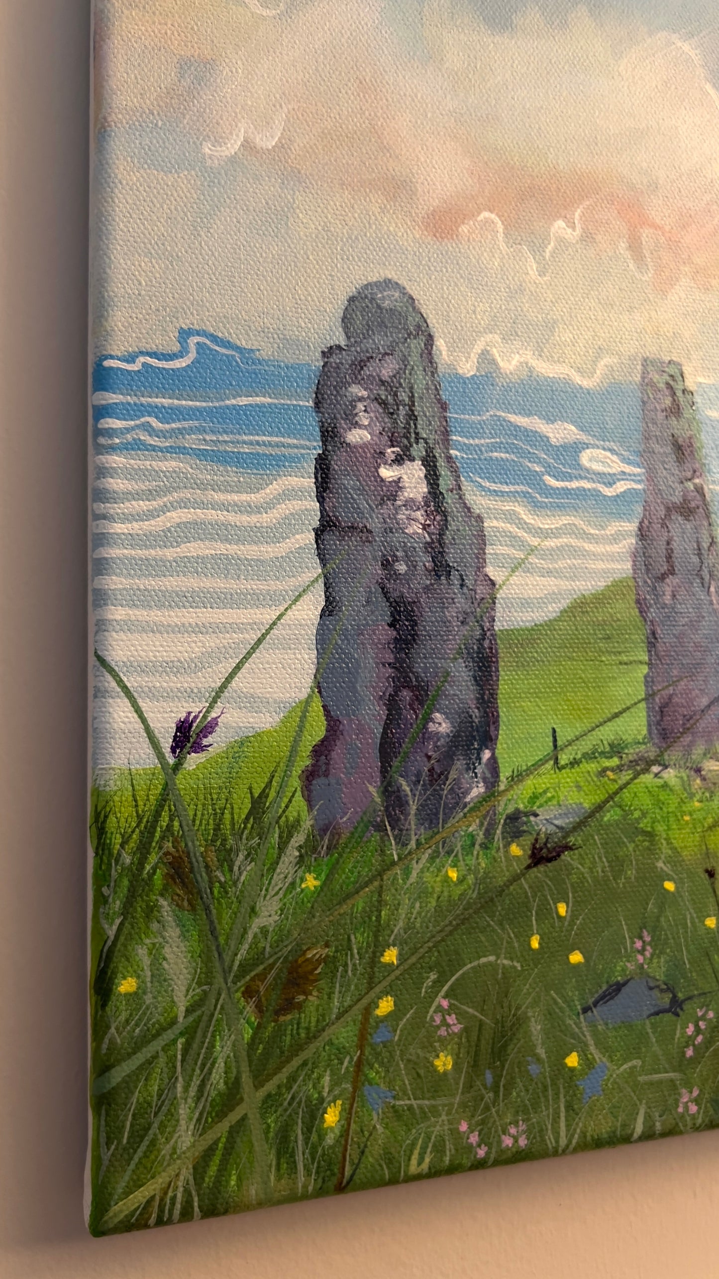’Glengorm standing stones’ - Isle of Mull original landscape painting
