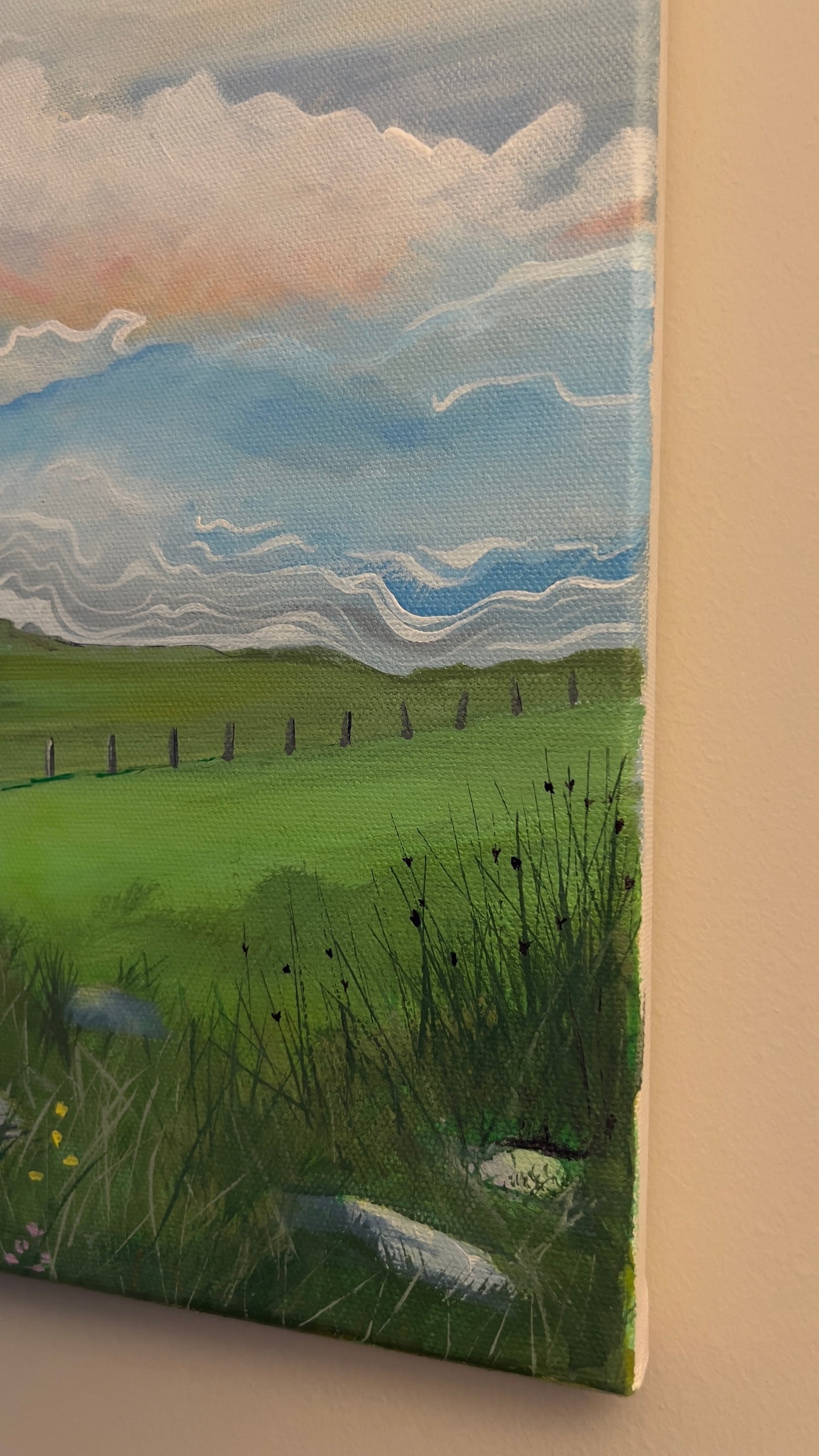 ’Glengorm standing stones’ - Isle of Mull original landscape painting