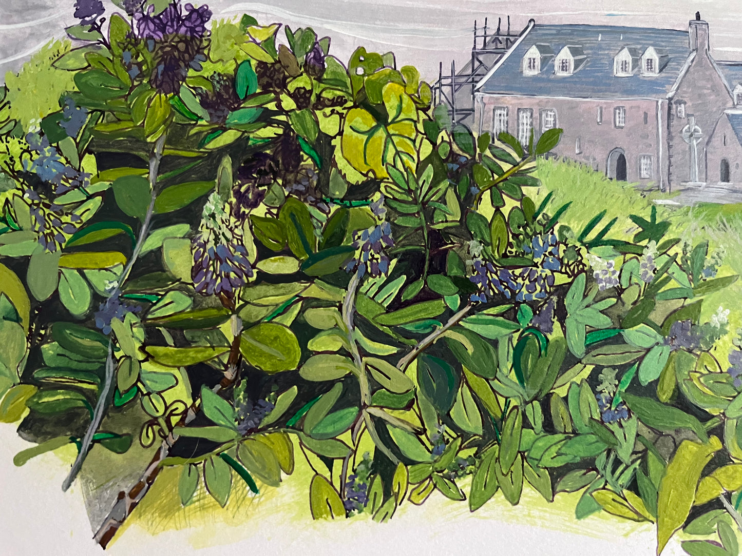 'Misty day at Iona abbey’ - Isle of Iona original fieldstudy