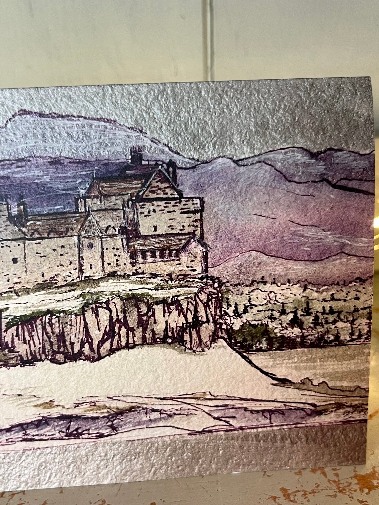 ‘Duart castle in the snow’ Christmas charity card