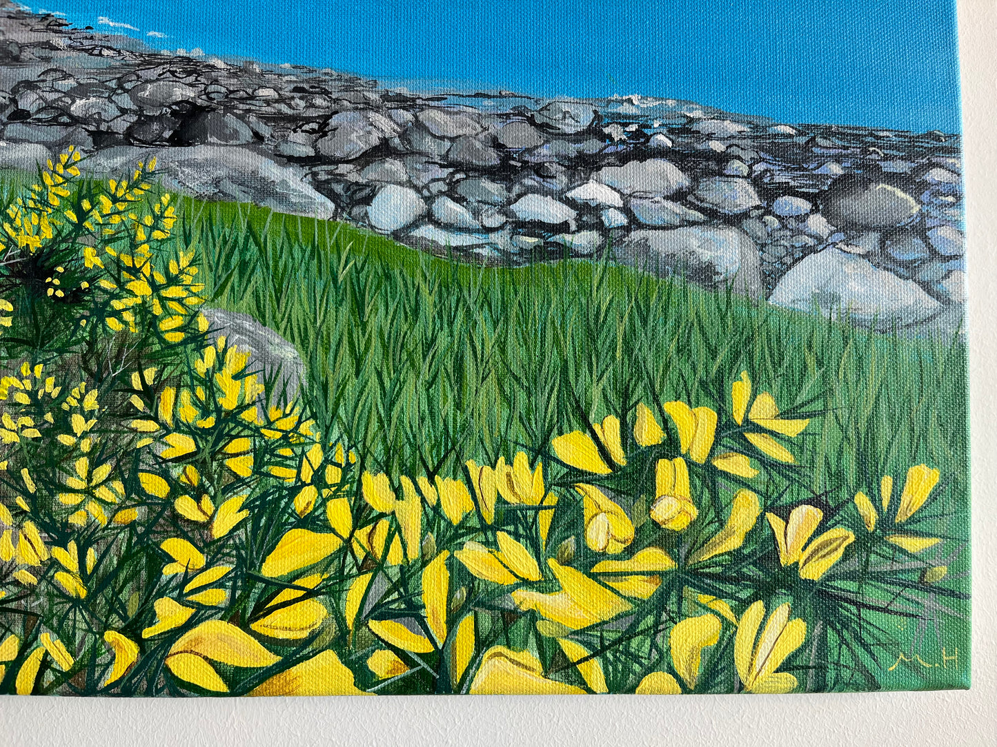 ‘Laggan sands in summer’ - Isle of Mull original landscape painting