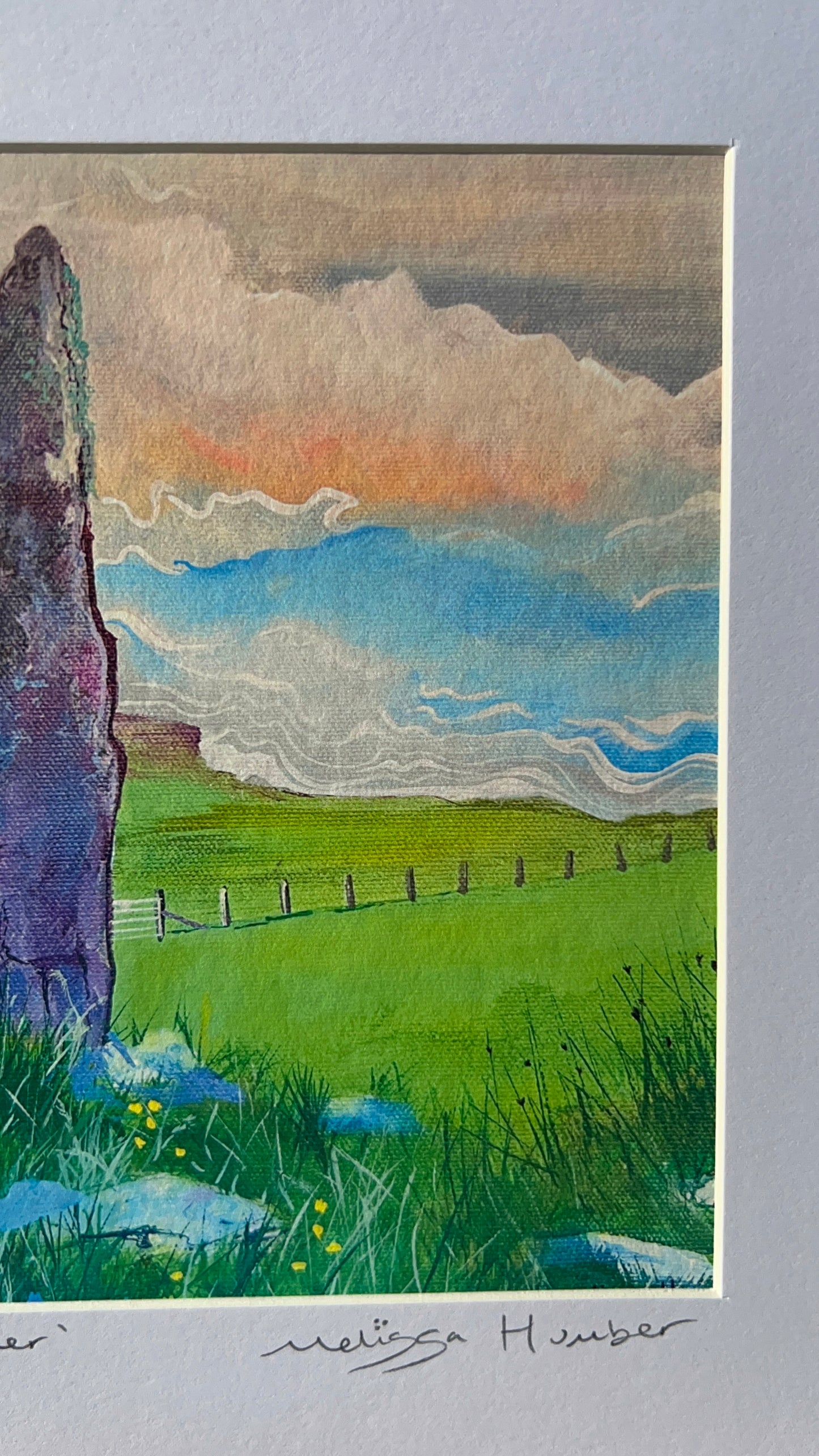 ’Glengorm standing stones’ Isle of Mull art print (flawed)