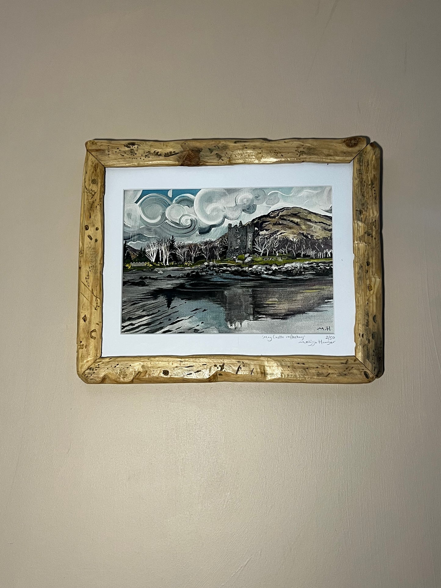 ‘Moy castle reflections’ - Lochbuie Isle of Mull Giclée Art Print