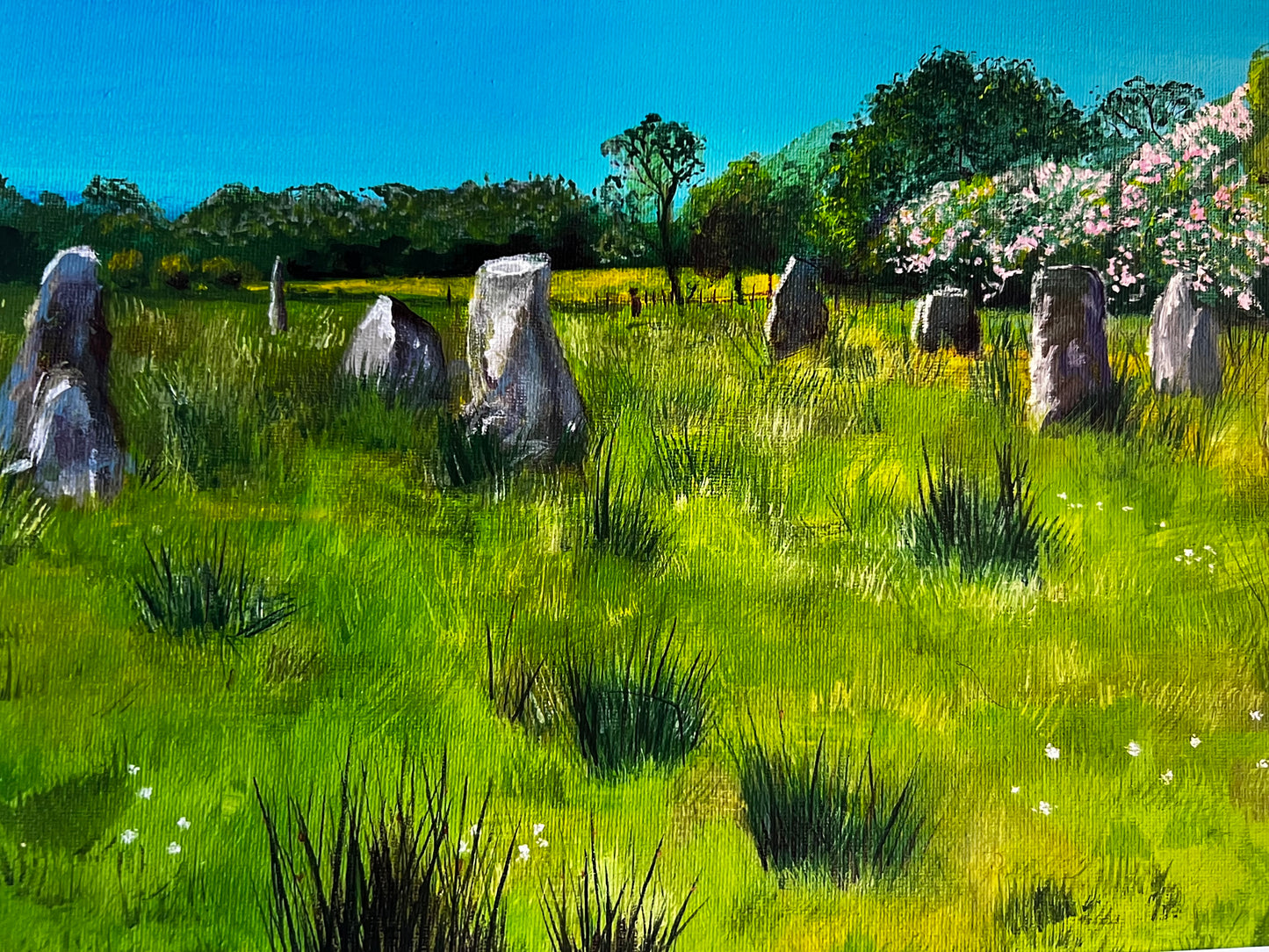 ‘Lochbuie stone circle in summer’ - Isle of Mull Giclée Art Print