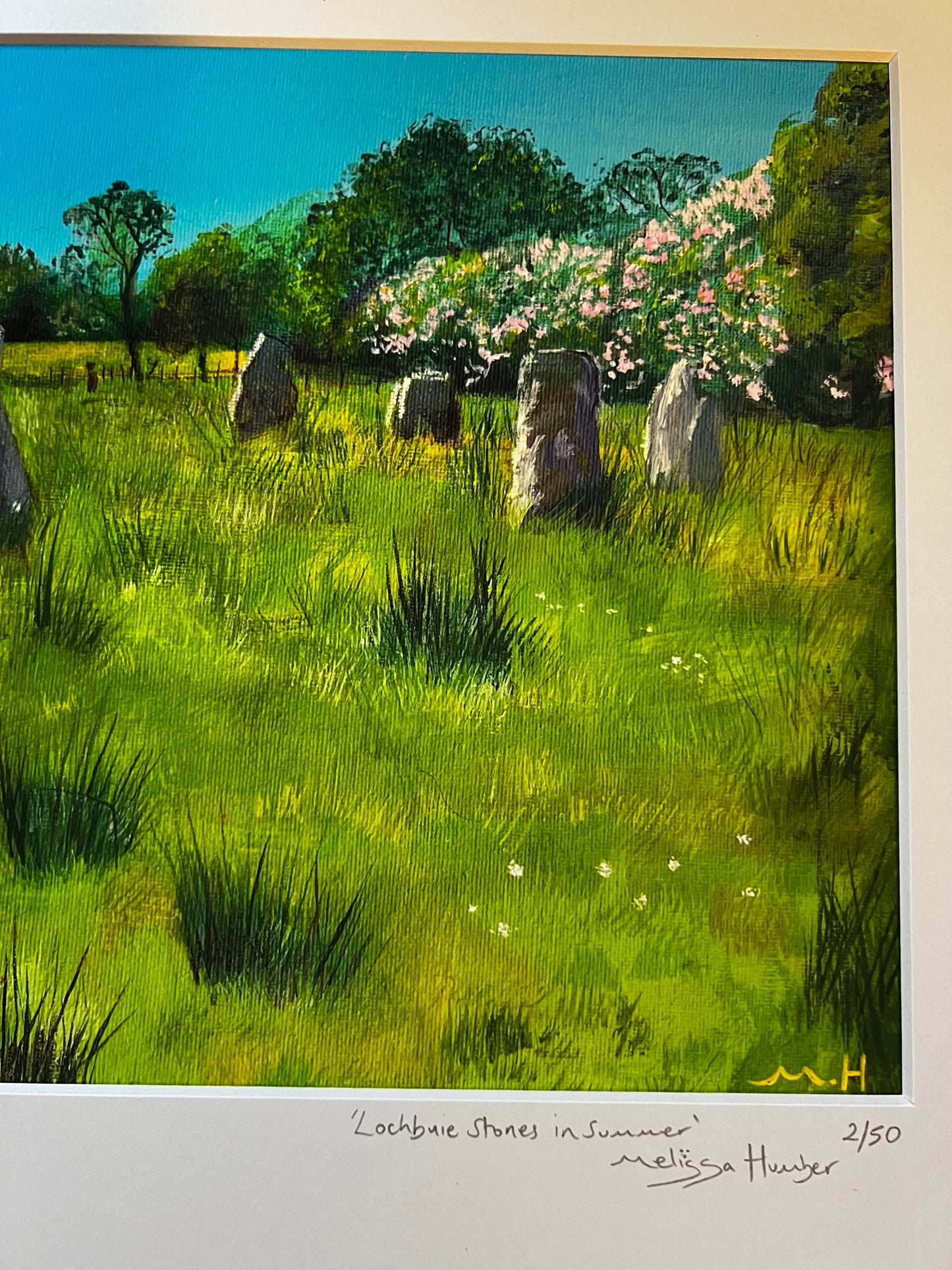 ‘Lochbuie stone circle in summer’ - Isle of Mull Giclée Art Print