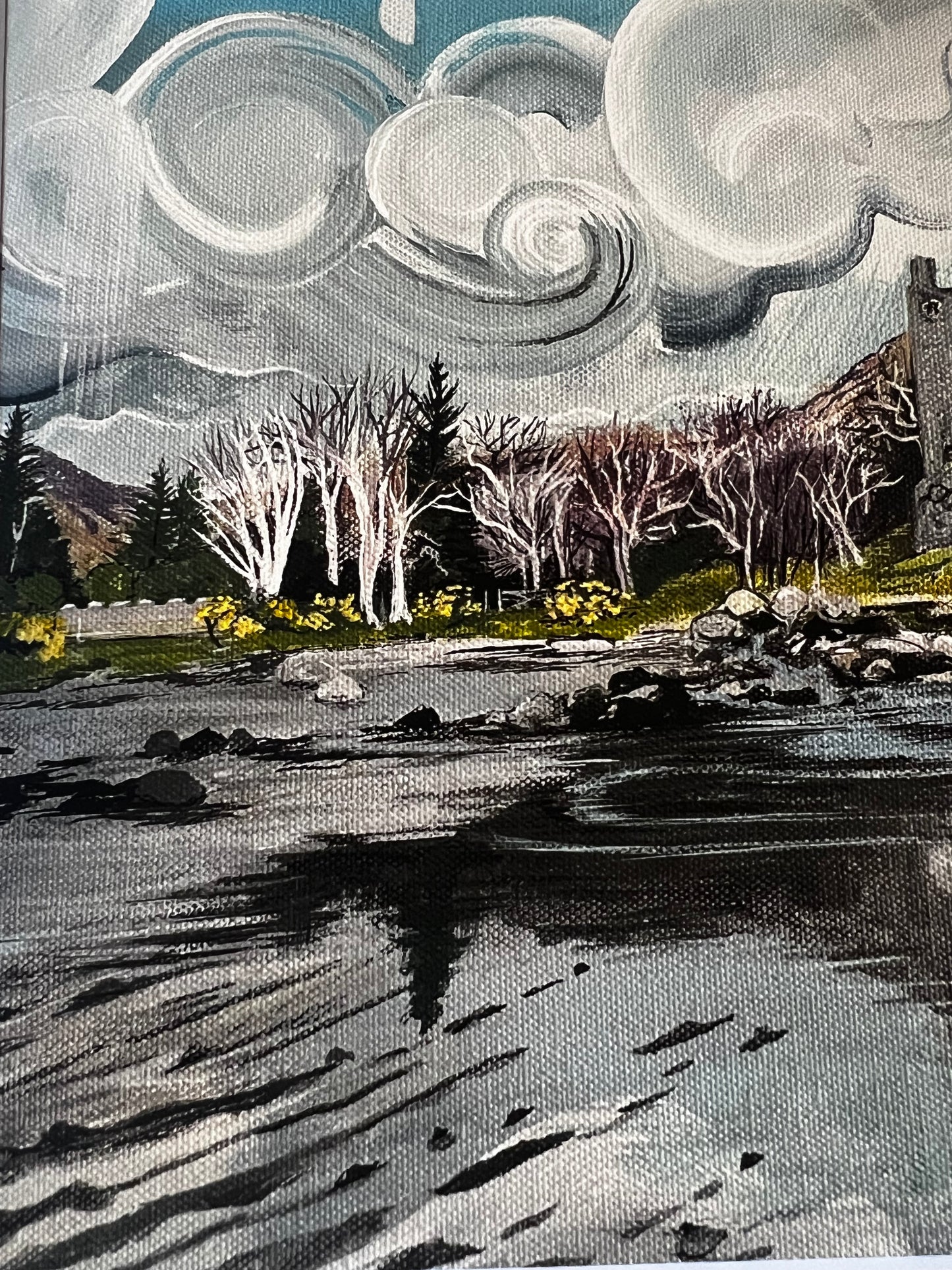 ‘Moy castle reflections’ - Lochbuie Isle of Mull Giclée Art Print