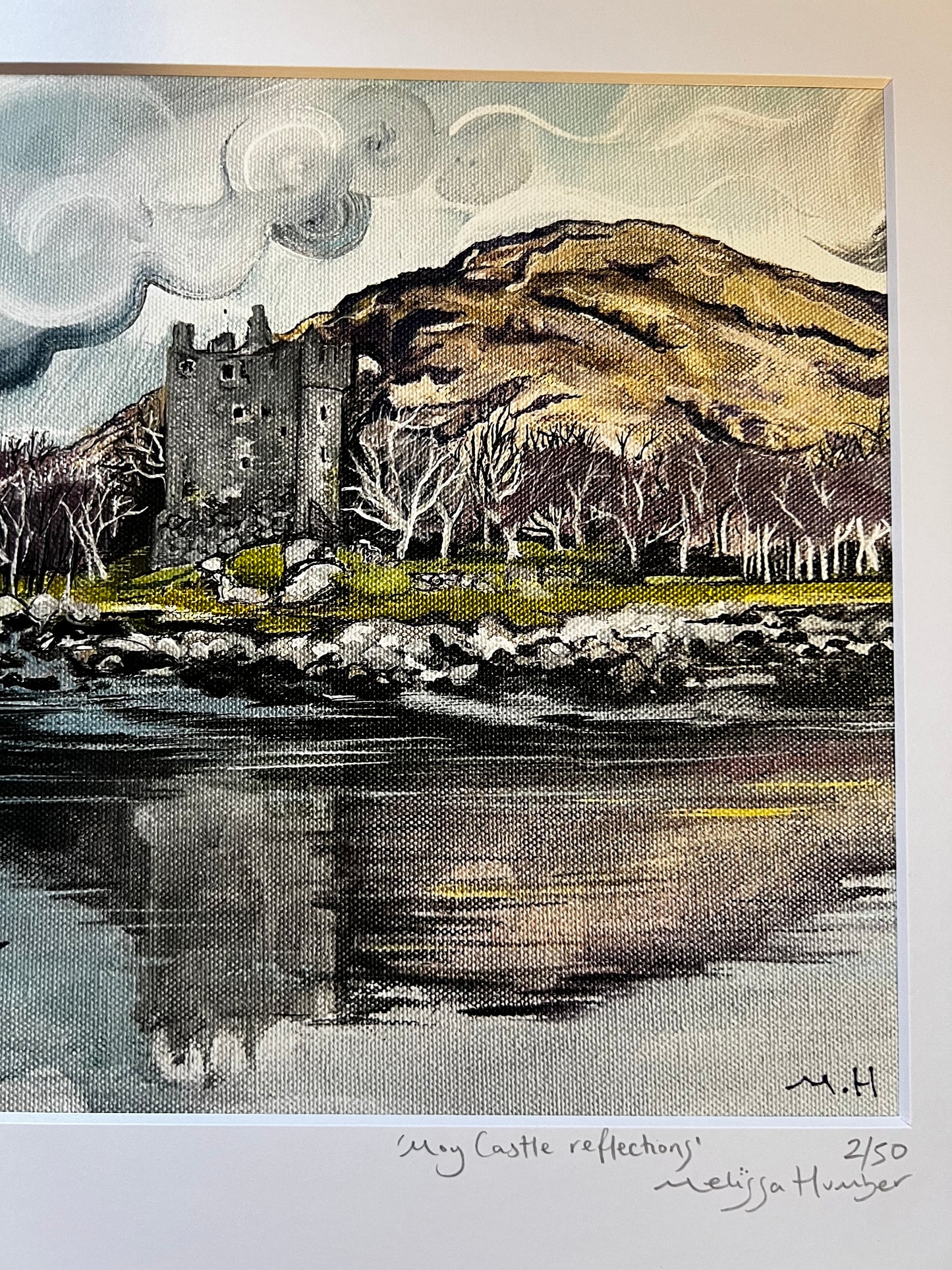 ‘Moy castle reflections’ - Lochbuie Isle of Mull Giclée Art Print