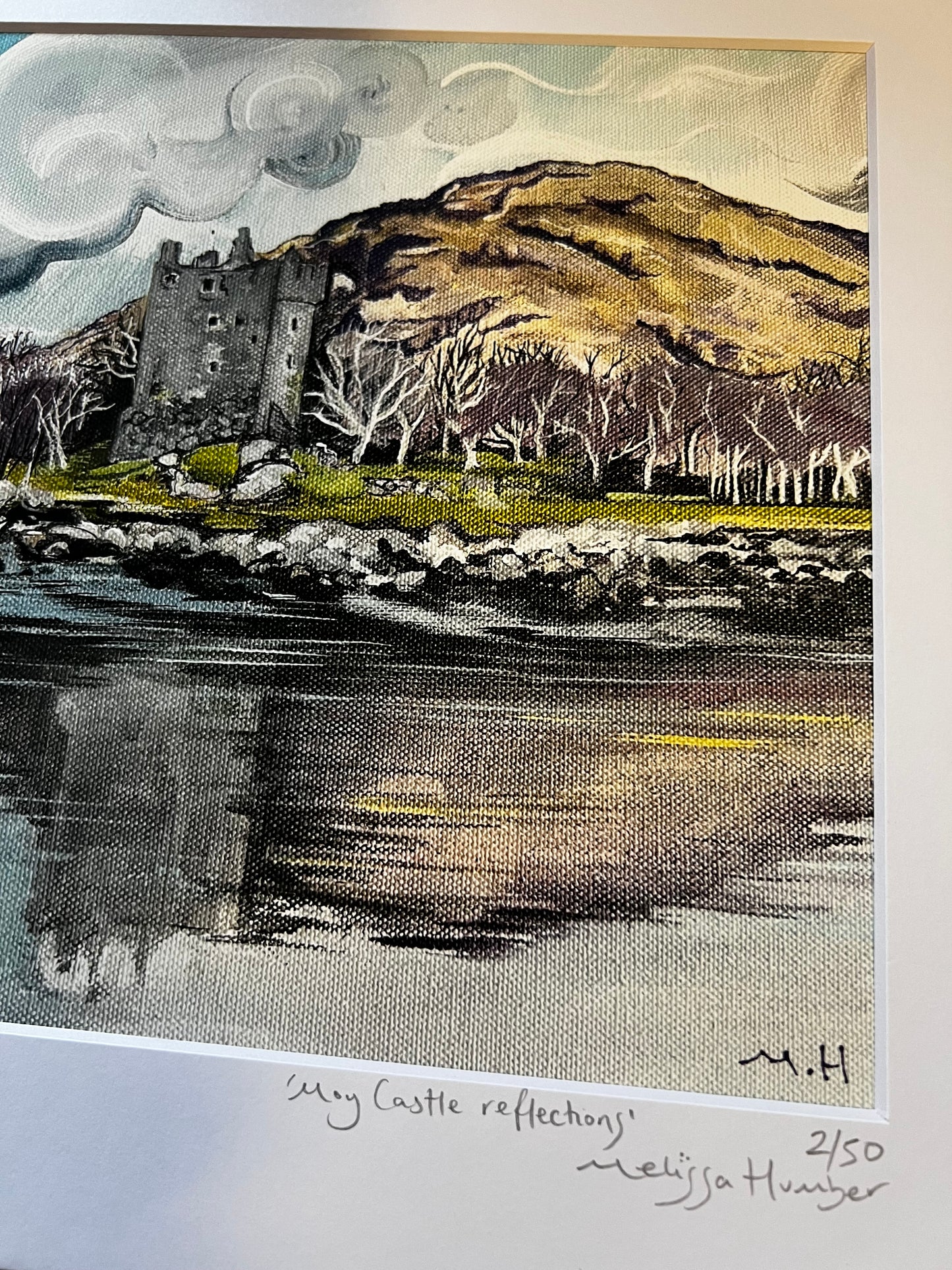 ‘Moy castle reflections’ - Lochbuie Isle of Mull Giclée Art Print