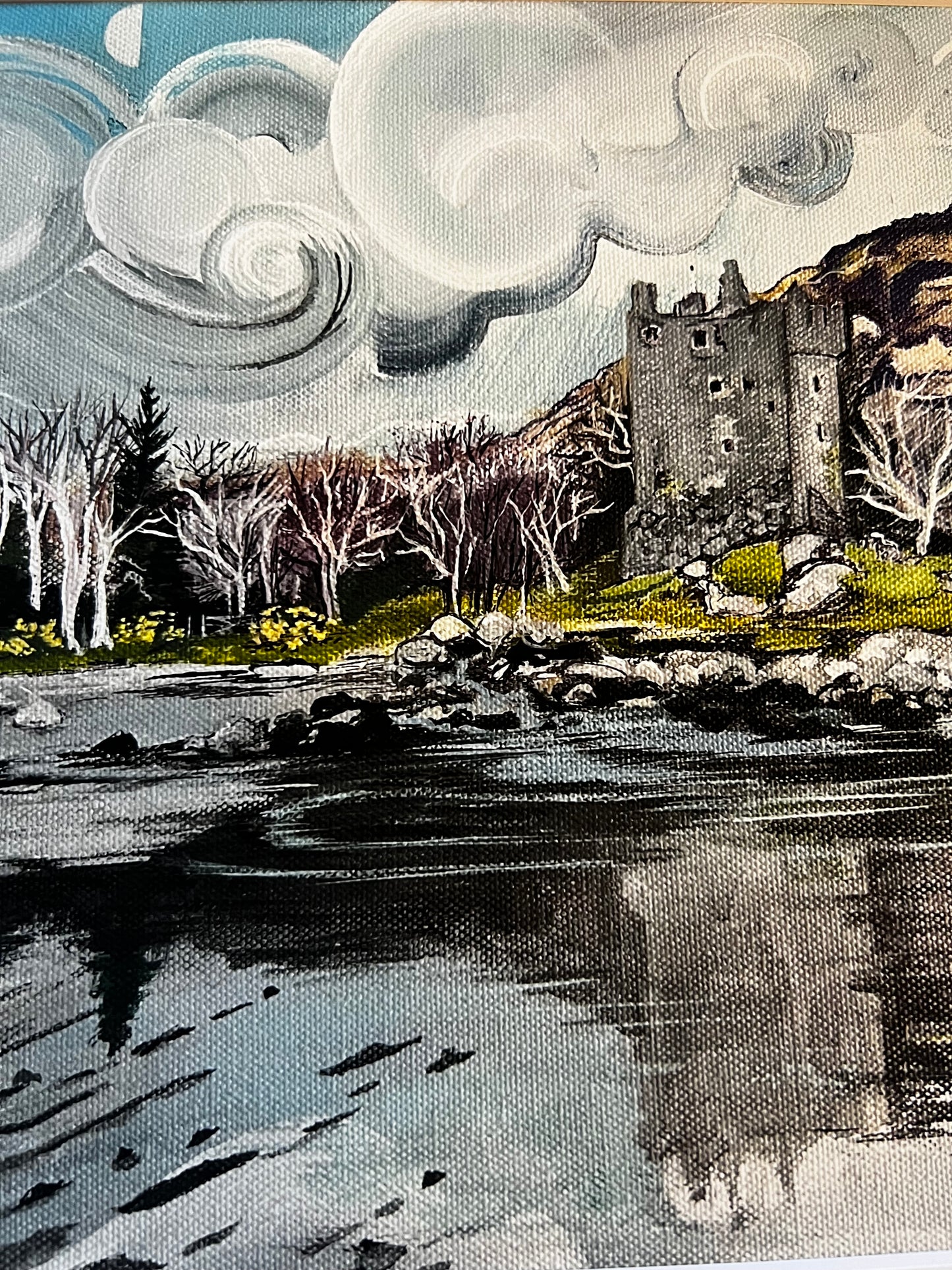 ‘Moy castle reflections’ - Lochbuie Isle of Mull Giclée Art Print