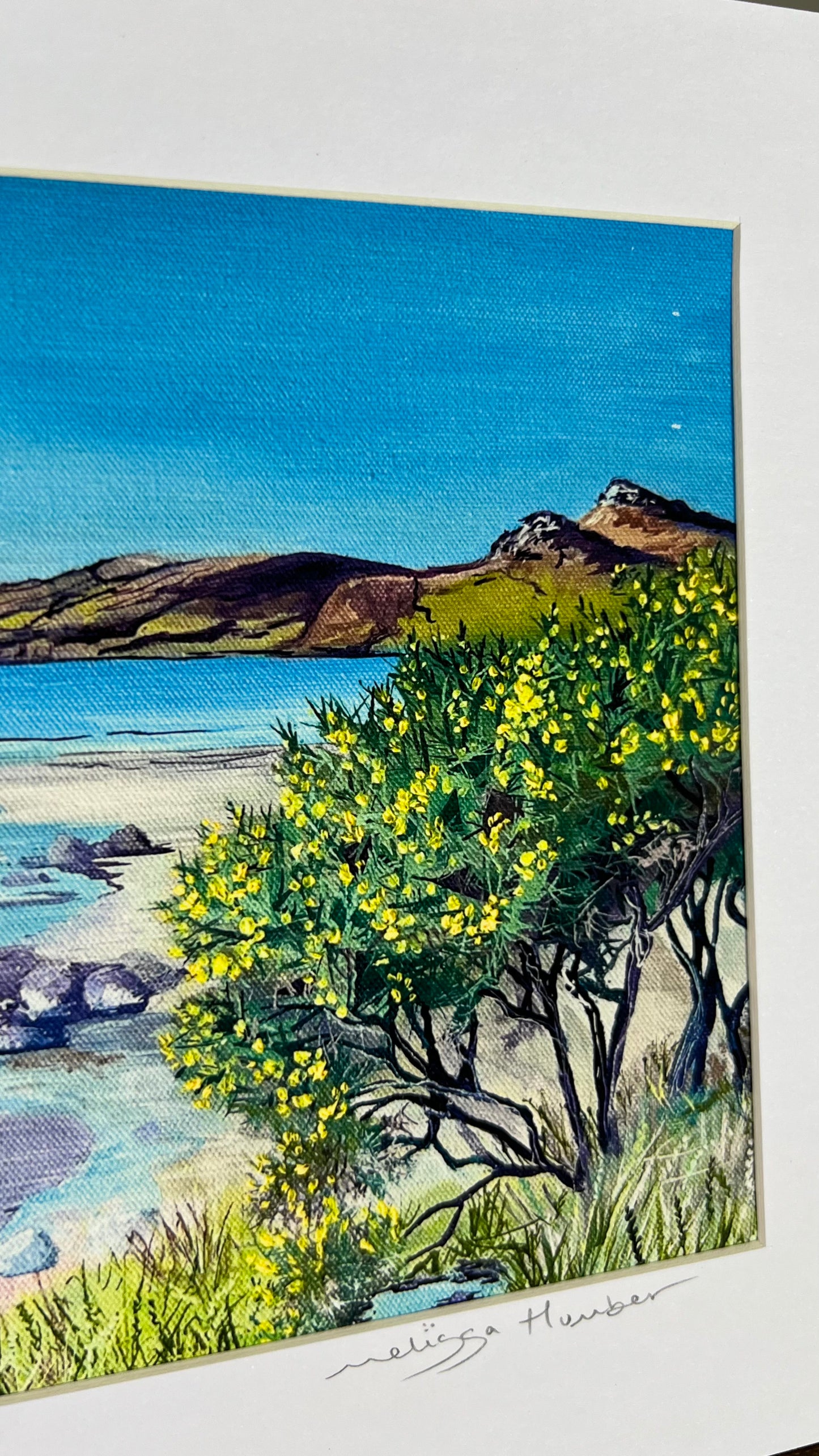 🔴 SOLD ‘Laggan sands in spring' Lochbuie - Isle of Mull art print (flawed)