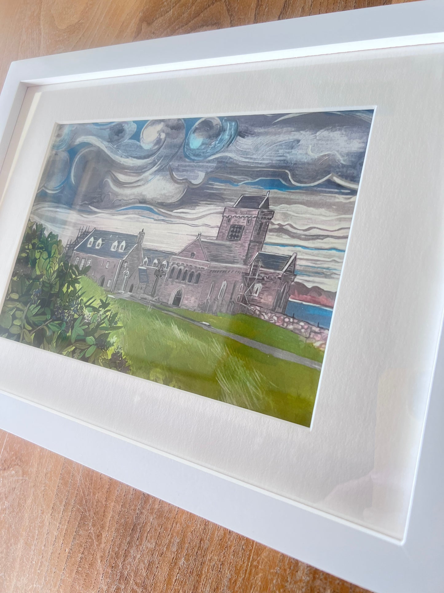 ‘A misty day at Iona abbey’ open edition art print