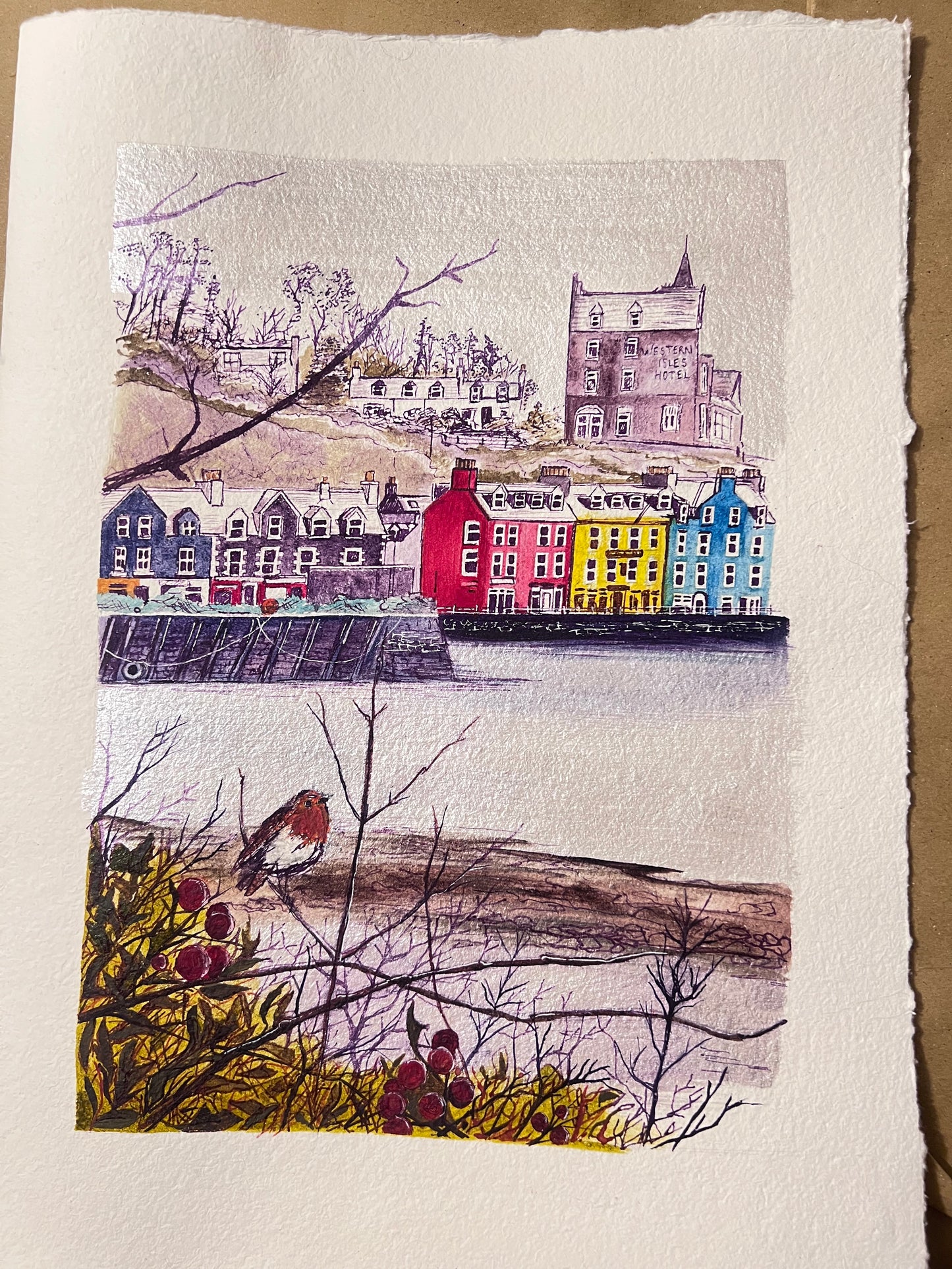 ‘Winter in Tobermory’ - Isle of Mull original field study
