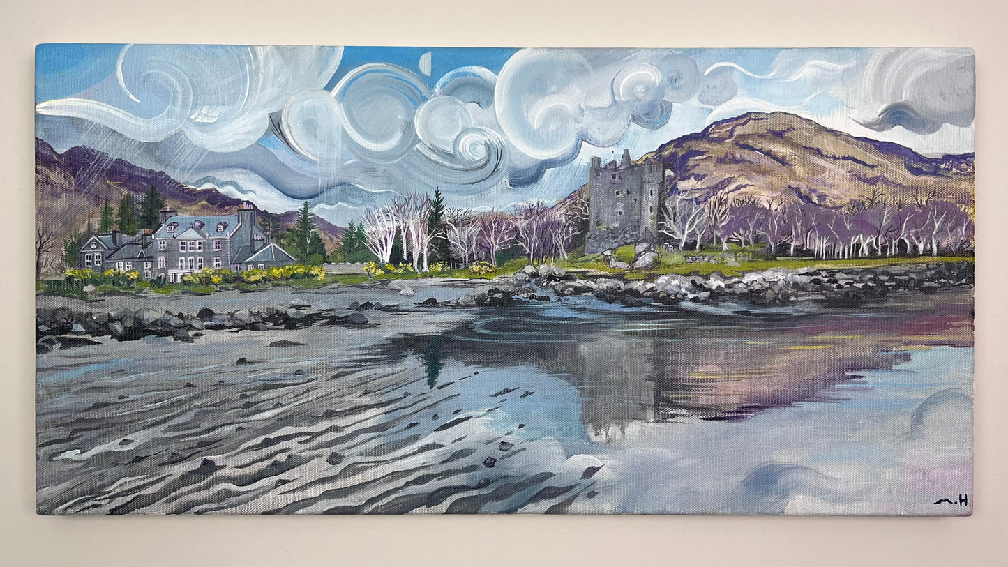 'Moy castle reflections’ - Lochbuie Isle of Mull original painting