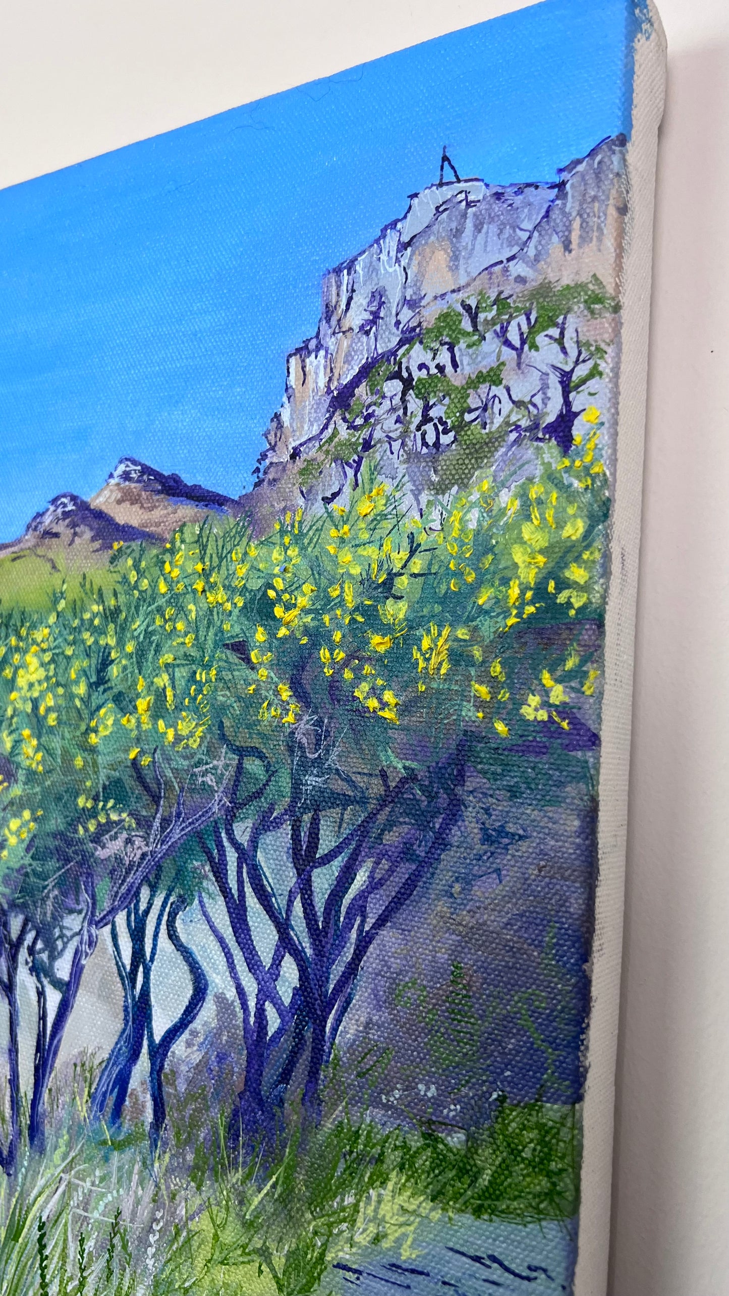 ‘Laggan sands in spring’ Lochbuie original oil painting