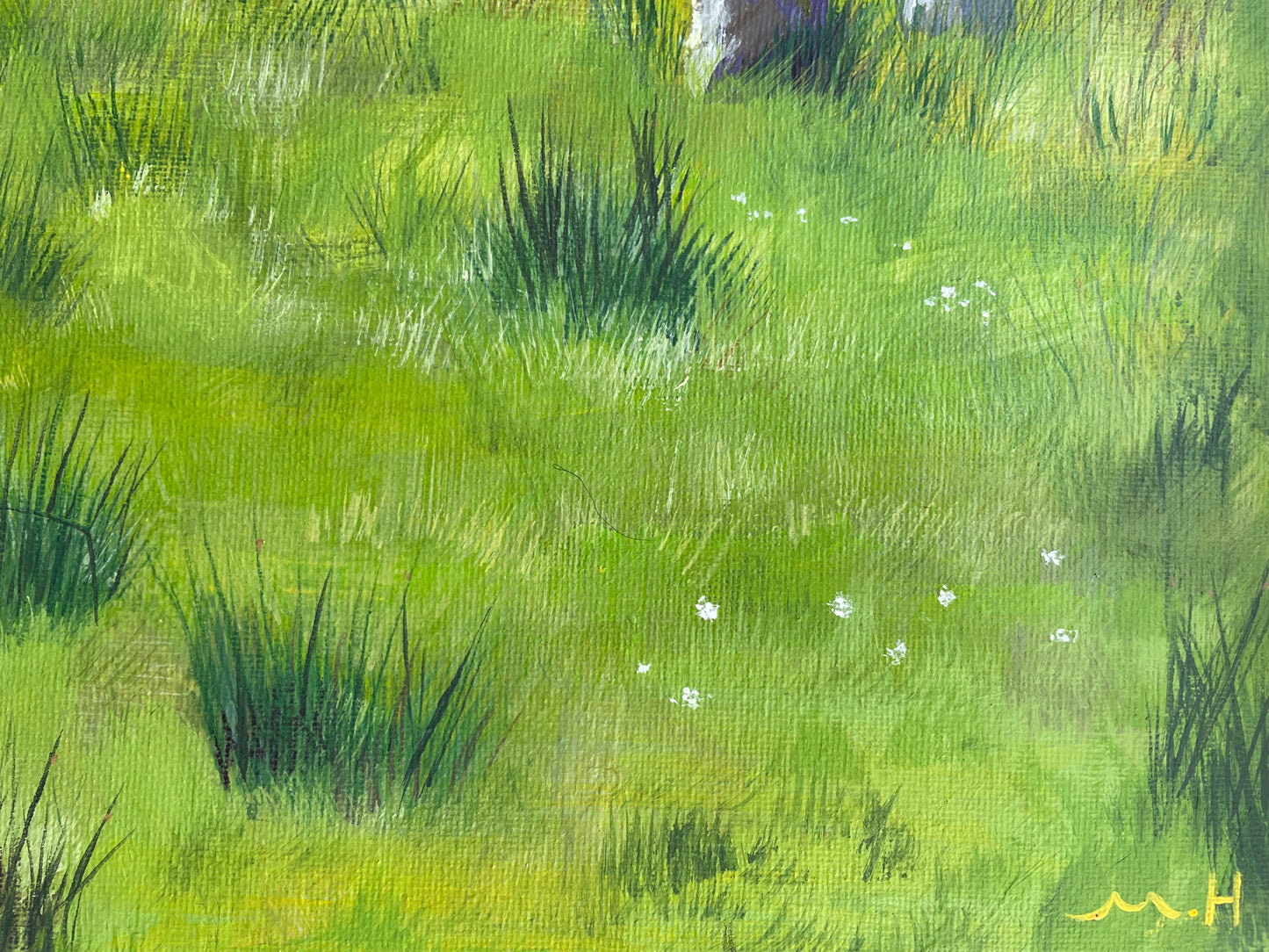 ‘Lochbuie stone circle in summer’ original landscape painting
