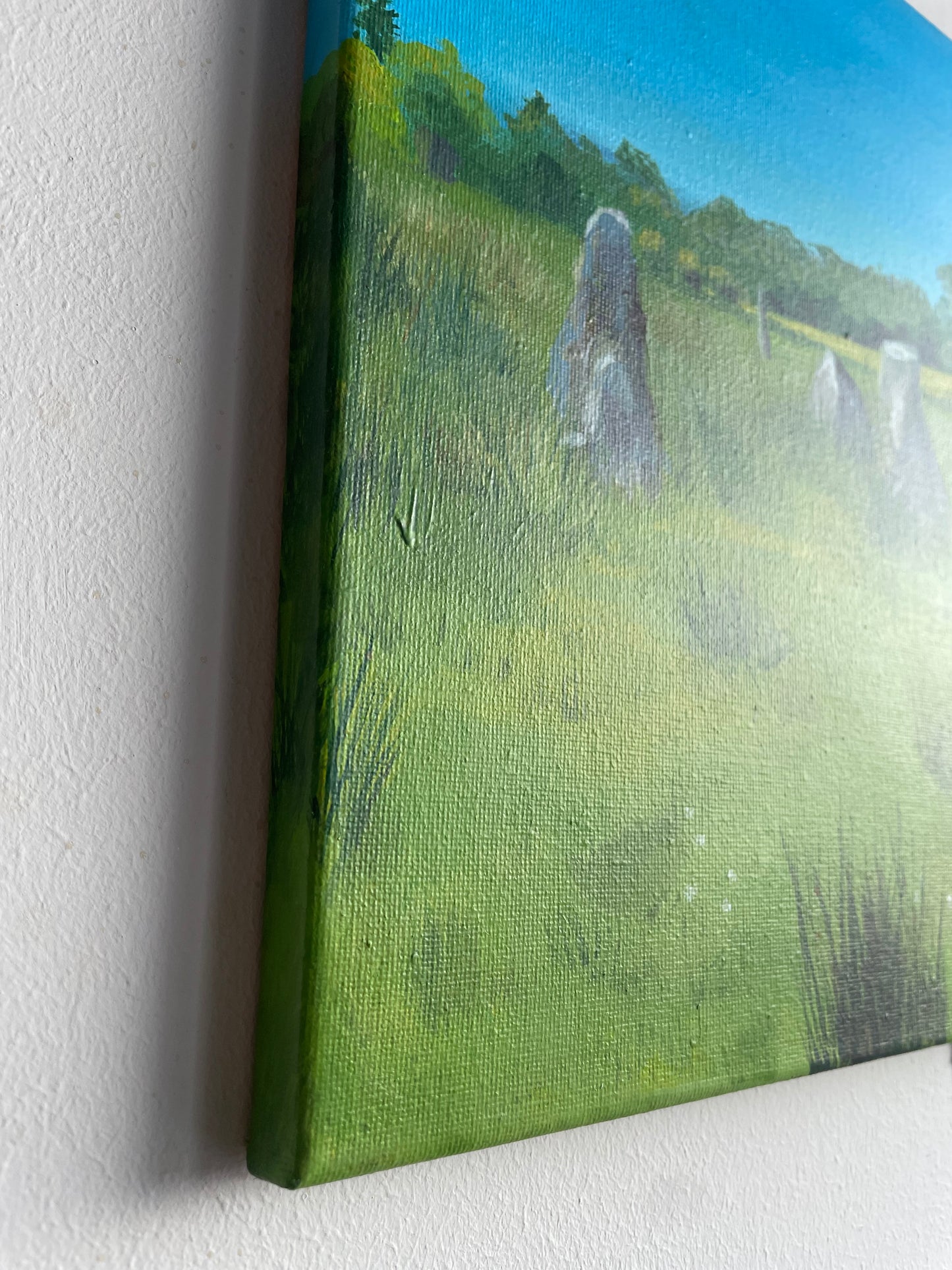 ‘Lochbuie stone circle in summer’ original landscape painting