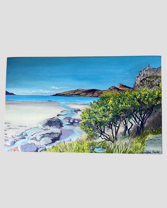 ‘Laggan sands in spring’ Lochbuie original oil painting