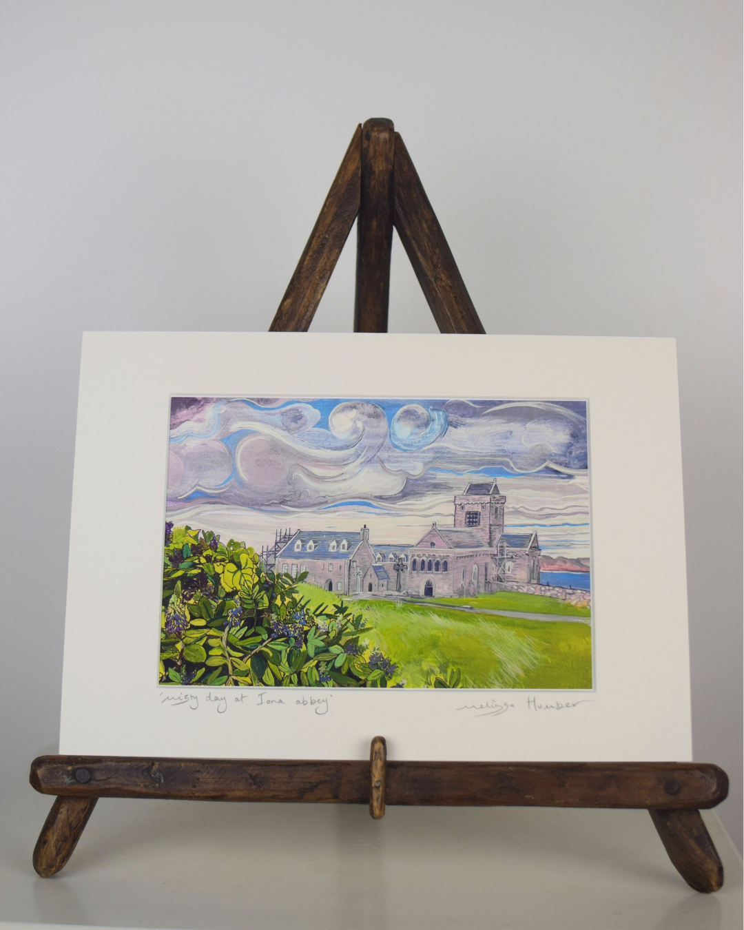 Iona abbey art print by landscape artist Melissa Humber