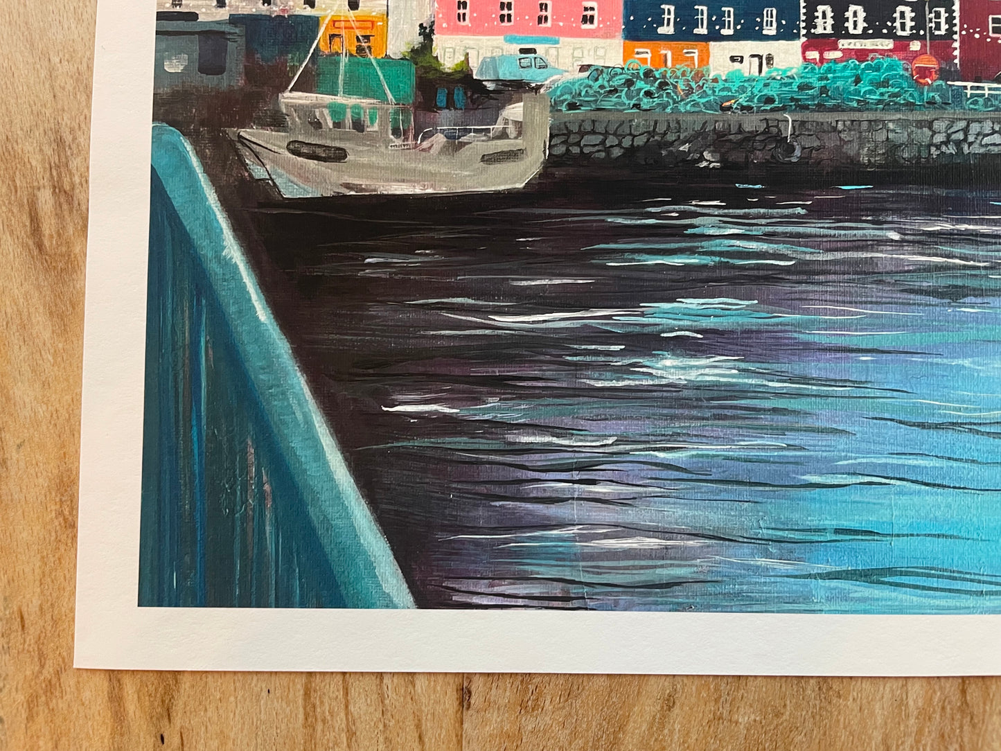 ’Tobermory & the moon’ - Isle of Mull Giclée Art Print