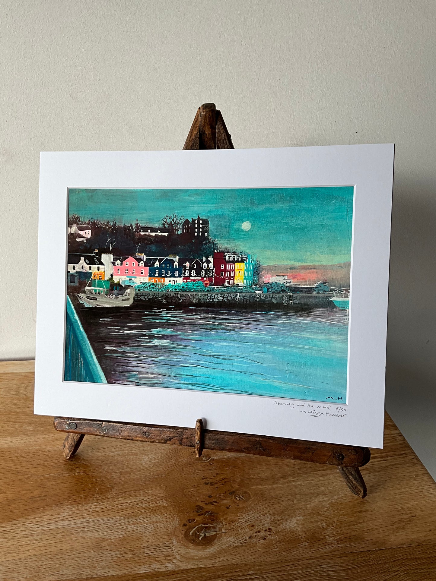 ’Tobermory & the moon’ - Isle of Mull Giclée Art Print