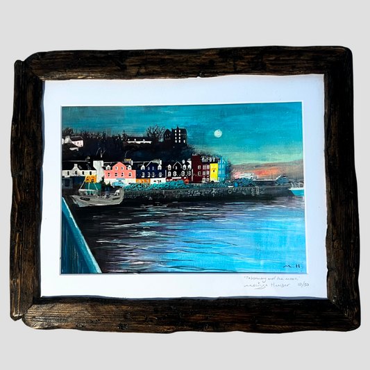 ’Tobermory & the moon’ - Isle of Mull Giclée Art Print