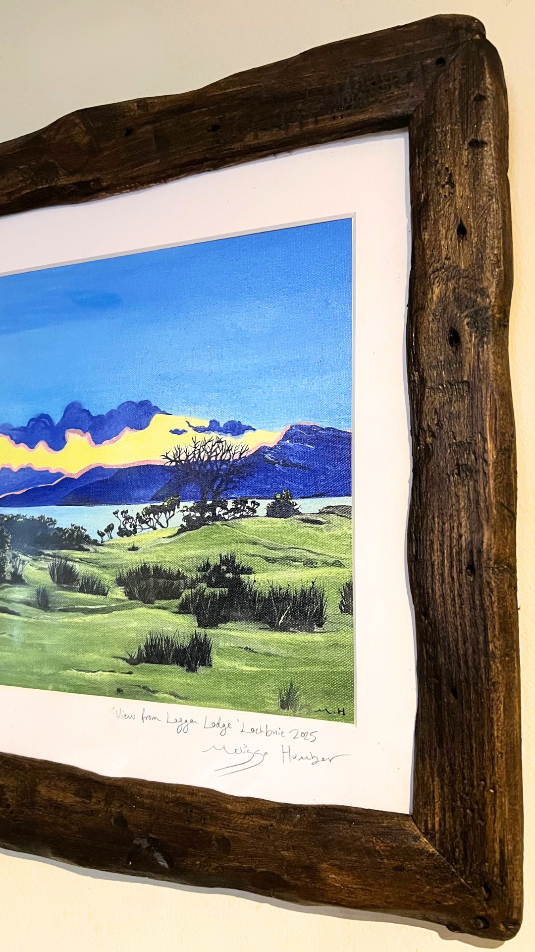 ‘View from Laggan lodge’ winter on the Isle of Mull - Limited edition art print