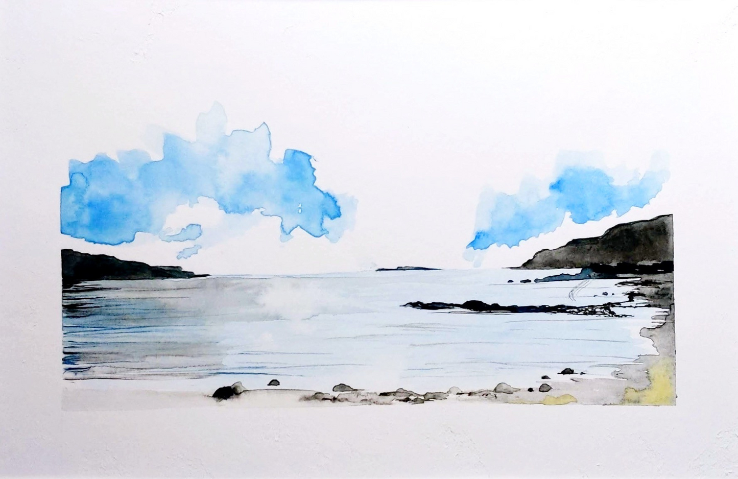 ‘View from the old postoffice’ original watercolour & inks on paper