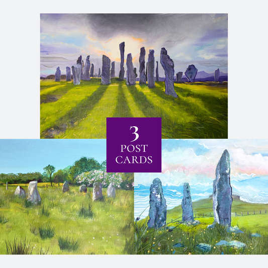 Set of 3 Postcards: Ancient standing stones on the Isle of Mull & Lewis S/S 2026