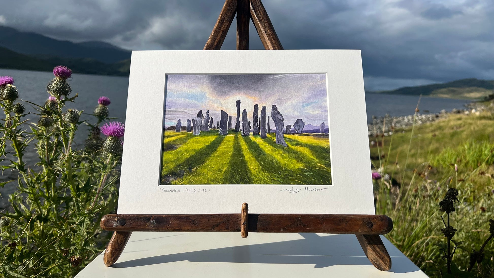 Calanais standing stones art print 