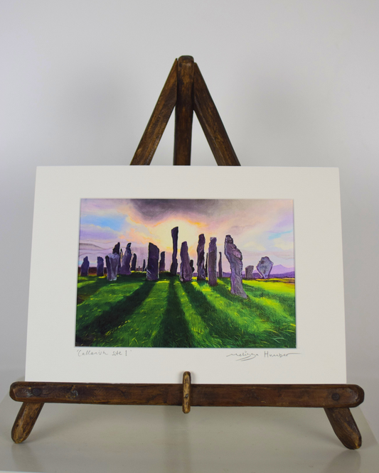 Callanish stones Outer Hebrides art print by Melissa Humber