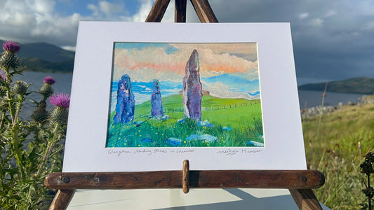 ’Glengorm standing stones’ Isle of Mull art print (flawed)