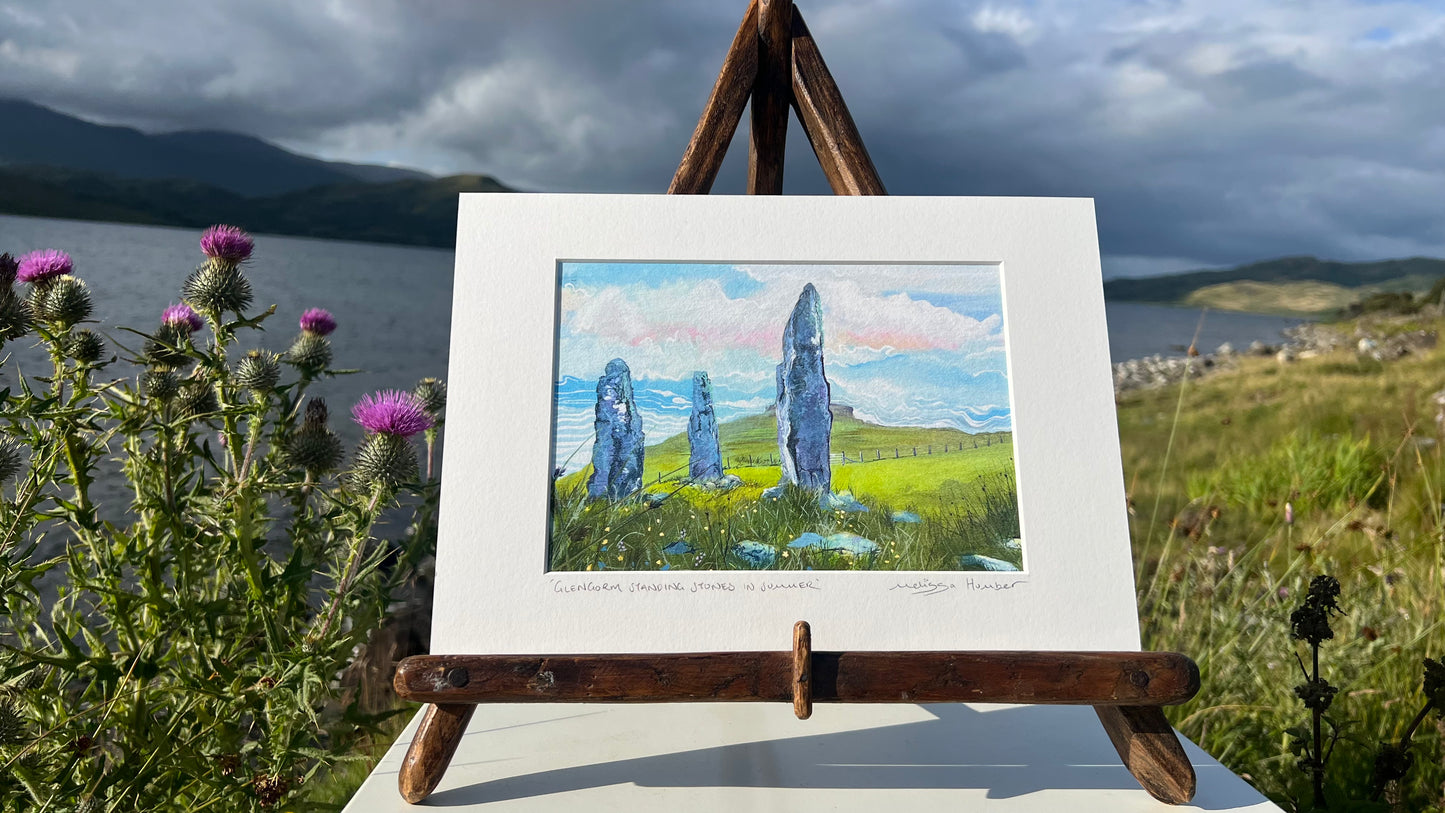 ’Glengorm standing stones’ Isle of Mull art print