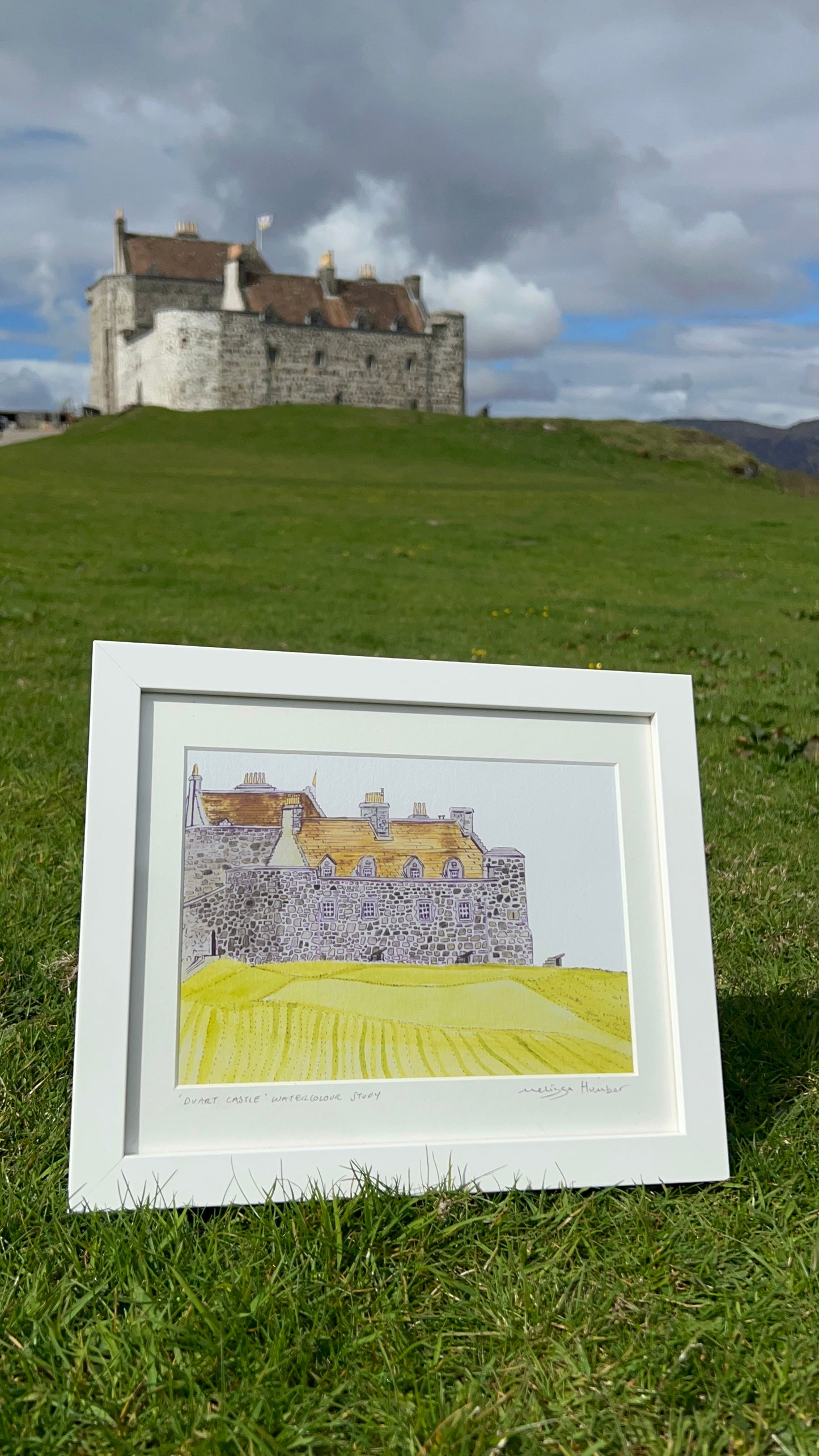 ‘Duart castle' watercolour study Isle of Mull Art print