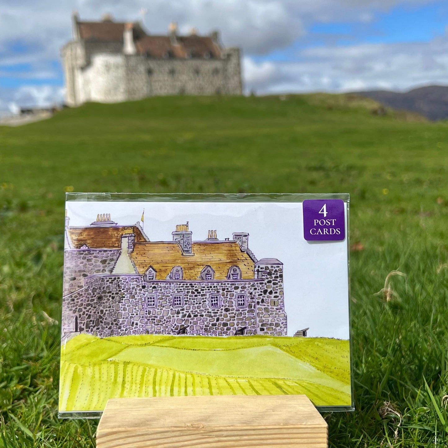 Set of 4 Postcards: Watercolour studies of Iona abbey, Staffa, Tobermory & Duart castle S/S 2026