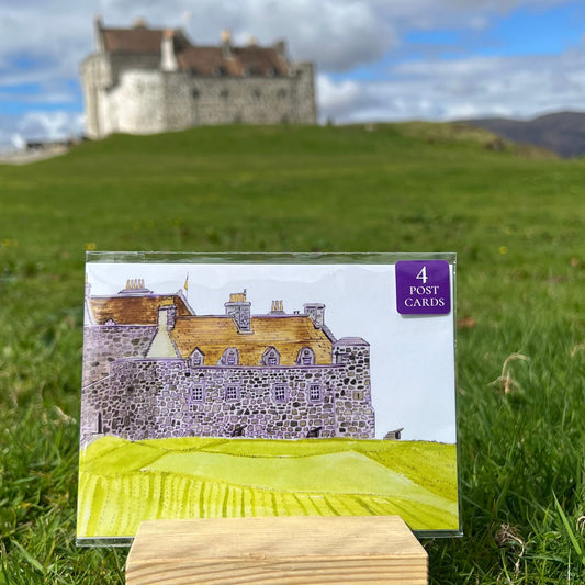 Set of 4 Postcards: Watercolour studies of Iona abbey, Staffa, Tobermory & Duart castle S/S 2026
