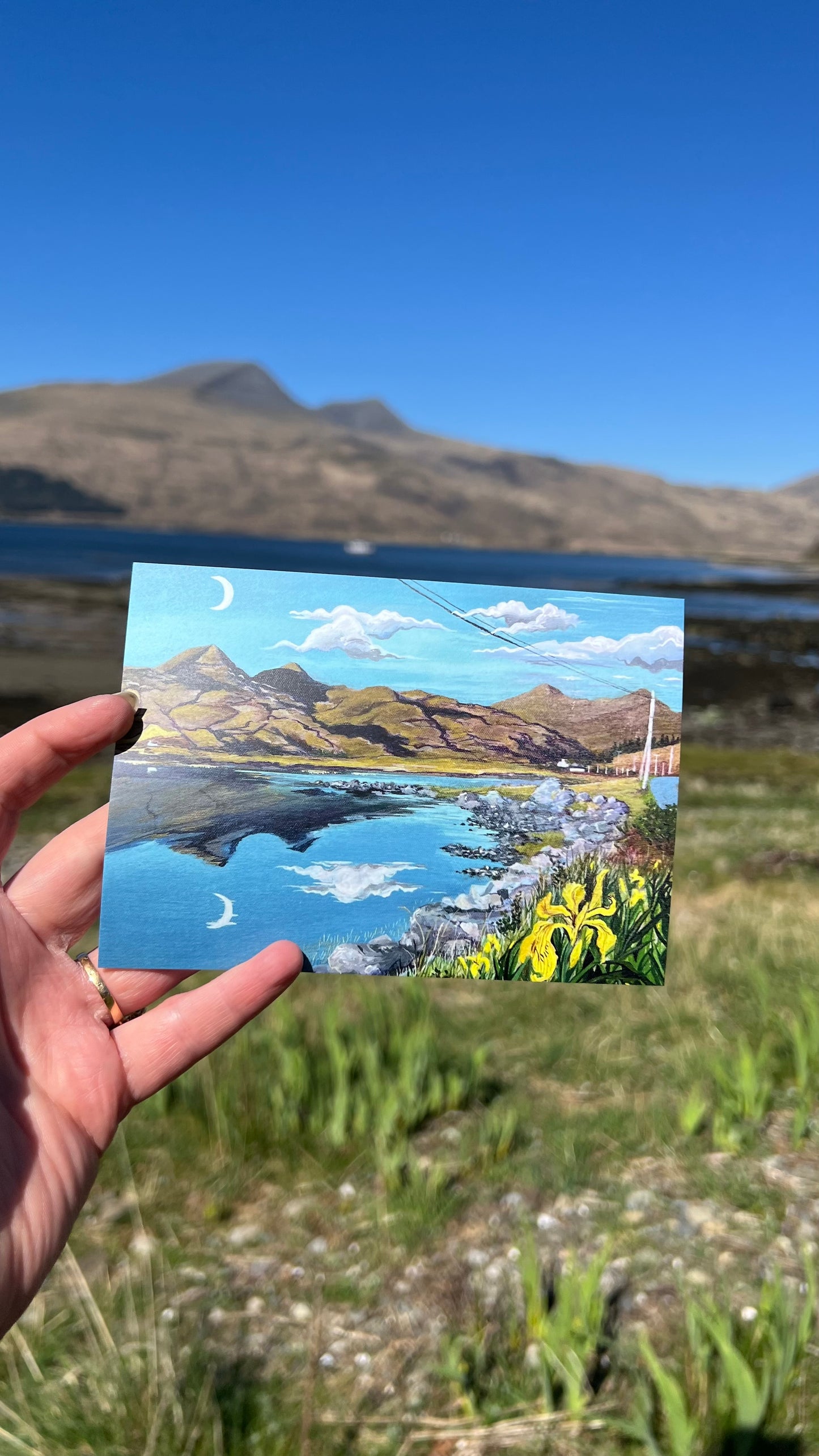 Set of 4 Postcards: Highlights of Mull Tobermory, Lochbuie, The three lochs & Ben More S/S 2026