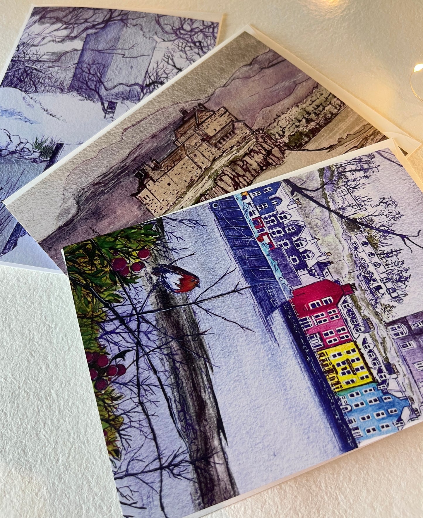 Isle of Mull festive charity cards - mix of Moy, Duart & Tobermory