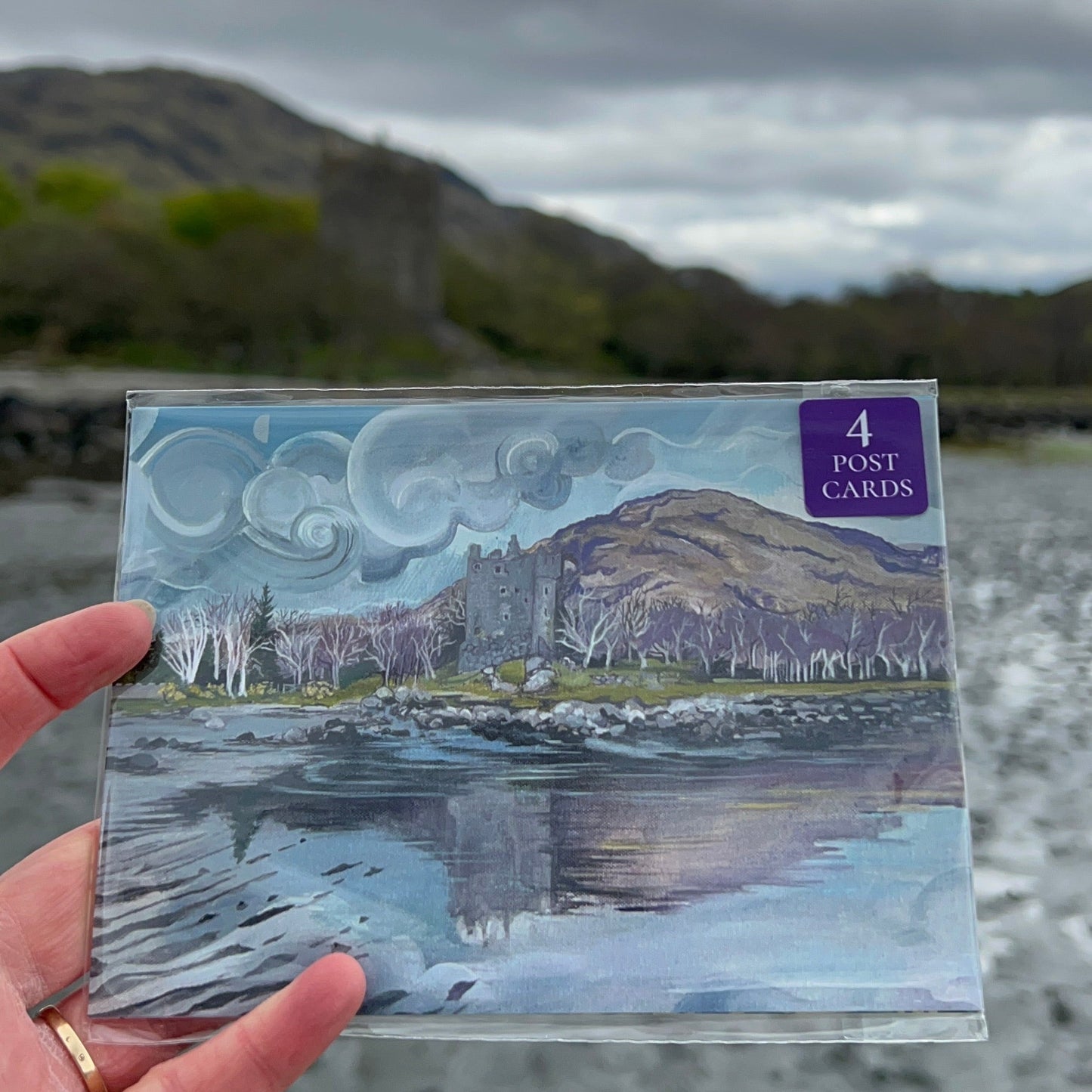 ‘Four seasons in Lochbuie’ Set of 4 Art Postcards