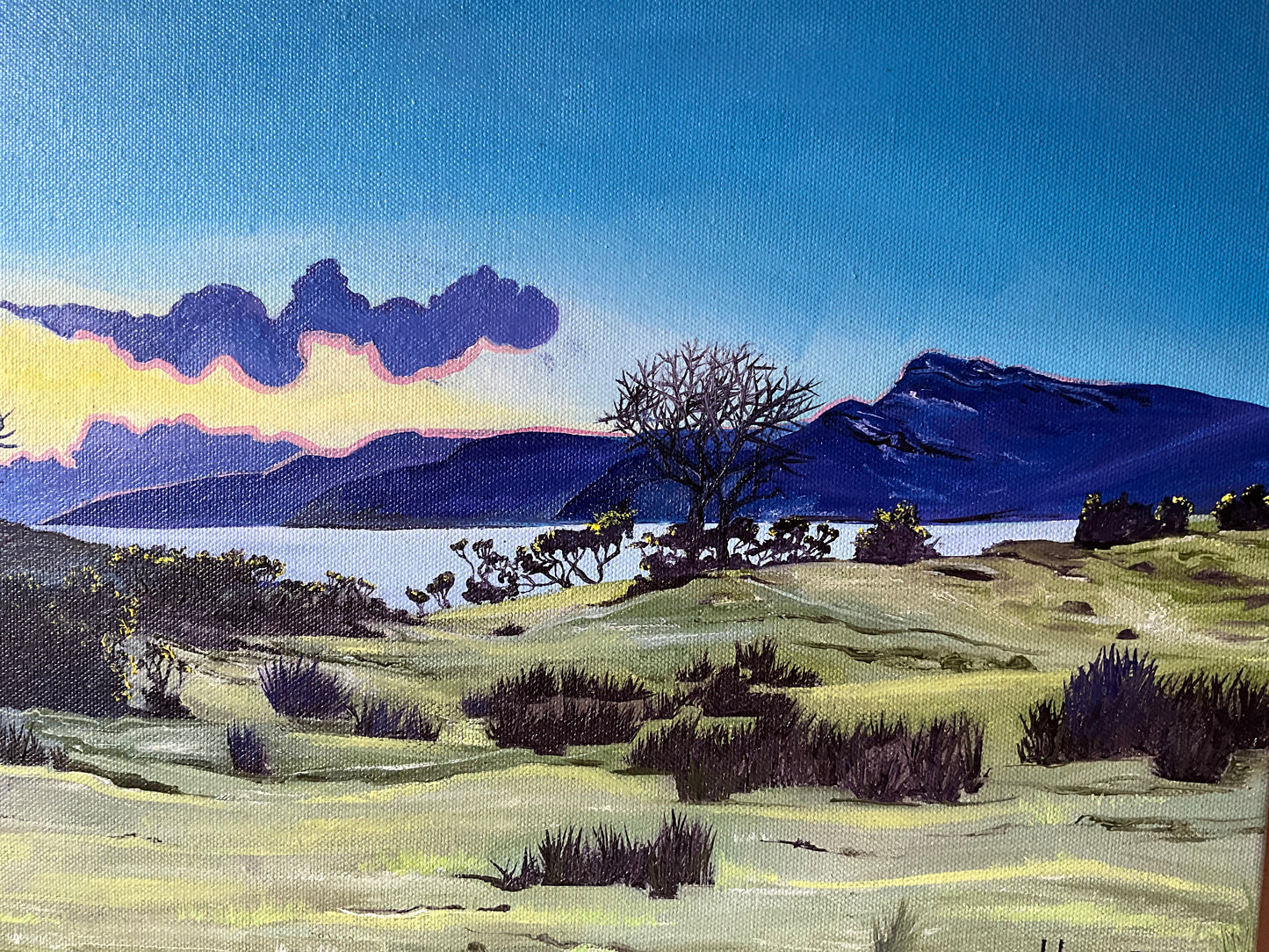 ‘View from Laggan lodge’ - Isle of Mull original oil painting