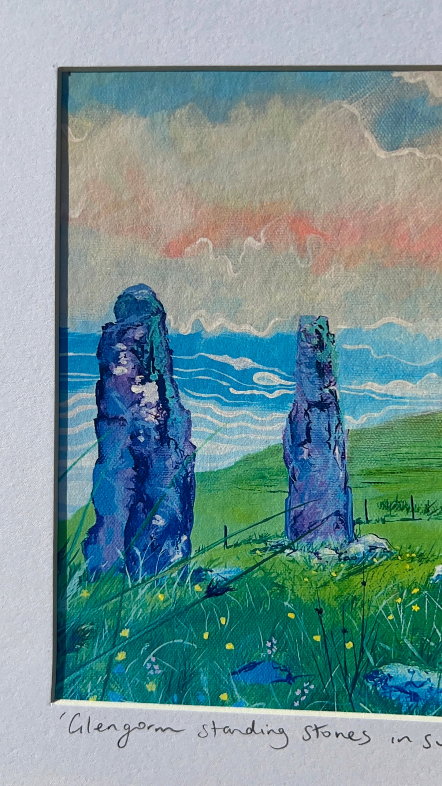 ’Glengorm standing stones’ Isle of Mull art print (flawed)