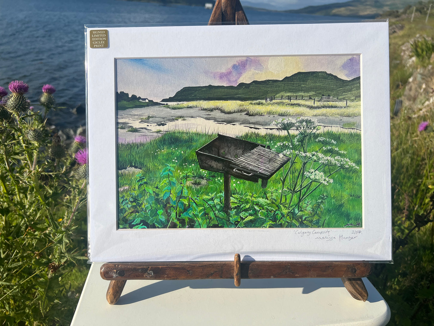 HALF PRICE || ‘Calgary beach bbq’ - Isle of Mull Giclée Art Print