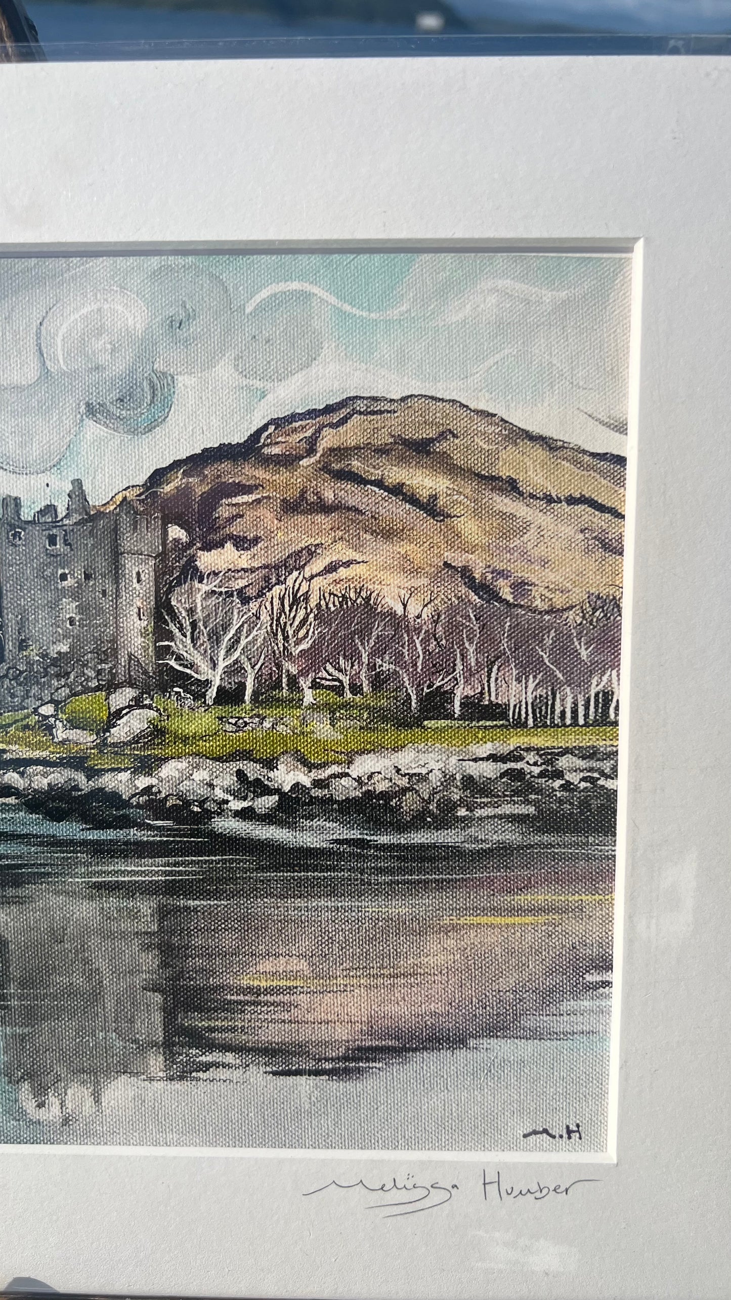 HALF PRICE || ‘Moy castle reflection’ Lochbuie Isle of Mull - Limited edition art print (flawed)