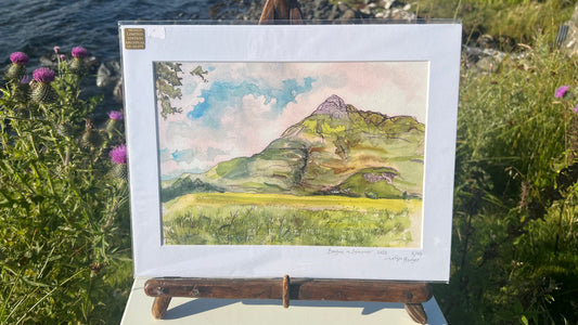 HALF PRICE || Benbuie watercolour study, Lochbuie Isle of Mull - Limited edition art print (last one)
