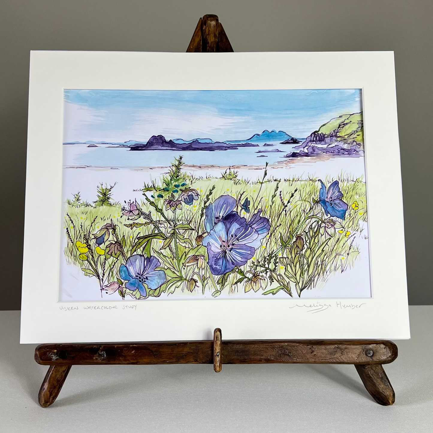Uisken beach - Isle of Mull original watercolour landscape painting