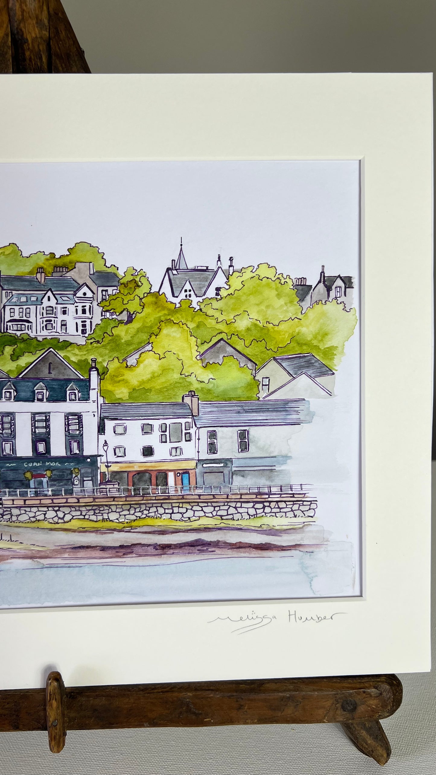 Original watercolour landscape painting of Oban 2026