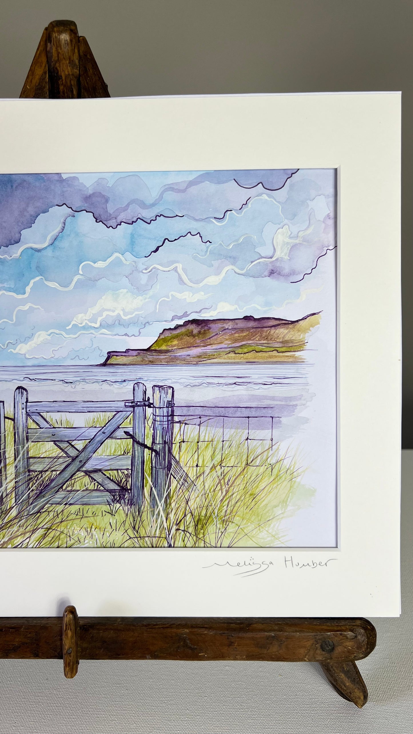 Calgary bay gate original watercolour landscape painting - Isle of Mull art