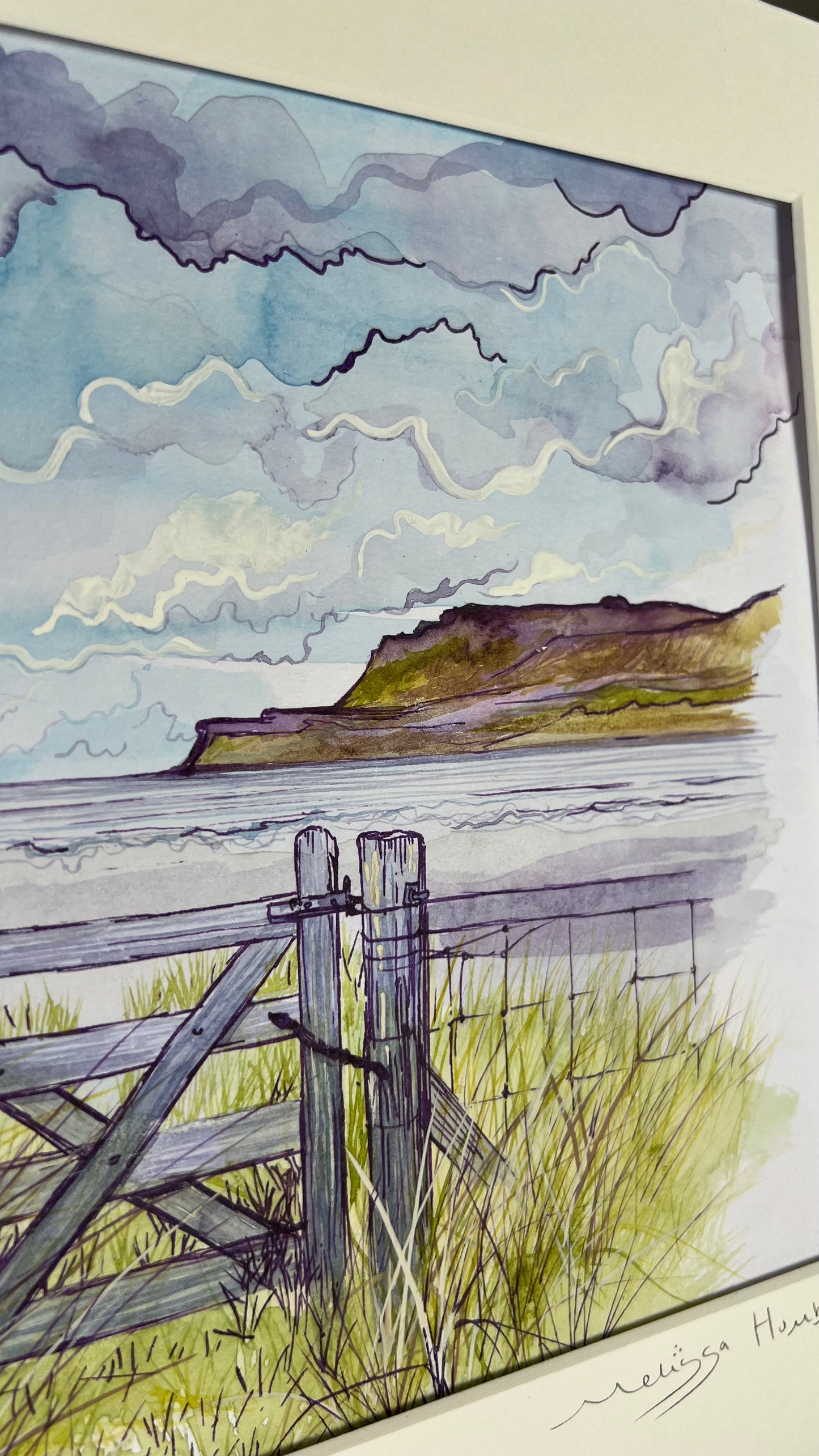 Calgary bay gate original watercolour landscape painting - Isle of Mull art