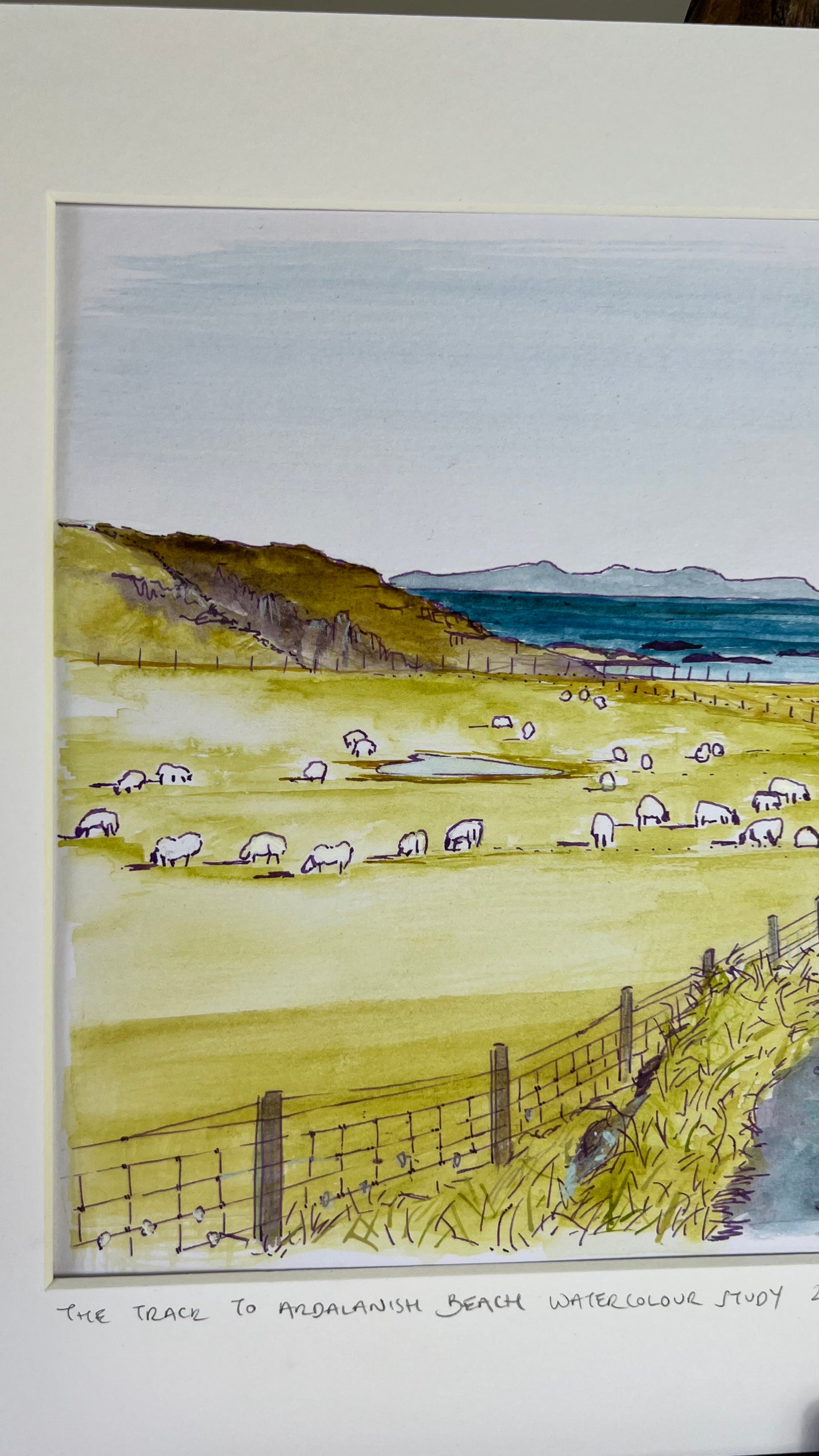 The track to Ardalanish beach - Isle of Mull, original watercolour painting